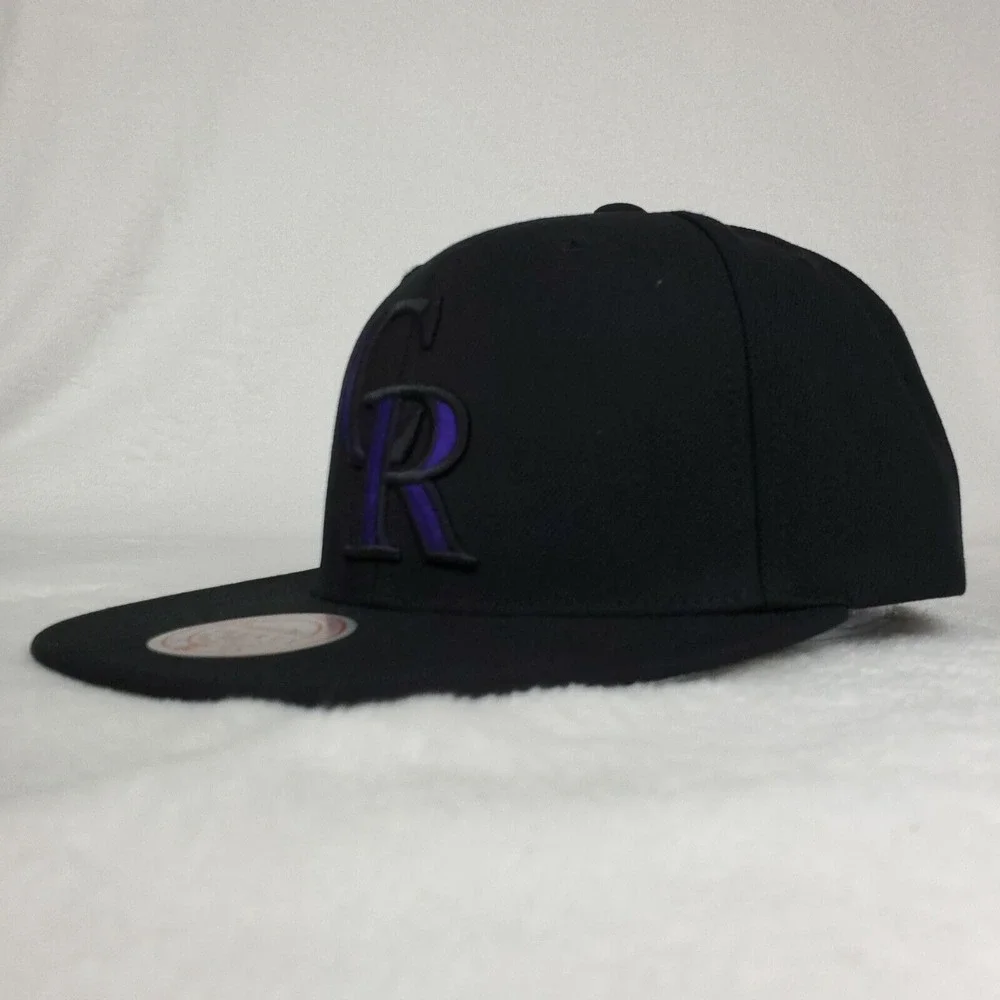 Colorado‎ Rockies Mitchell & Ness MLB Liberty Fit Snapback Hat Cap 3D Logo NWT